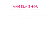 Tablet Screenshot of angela-zhou.com